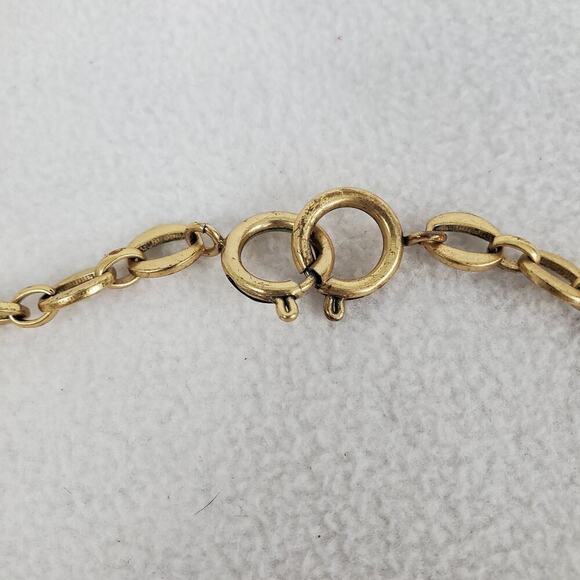 STELLA & DOT Emerald Green Acrylic/Clear Baguette 17" Necklace - Picture 4 of 5